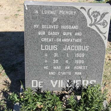 VILLIERS Louis Jacobus, de 1909-1989