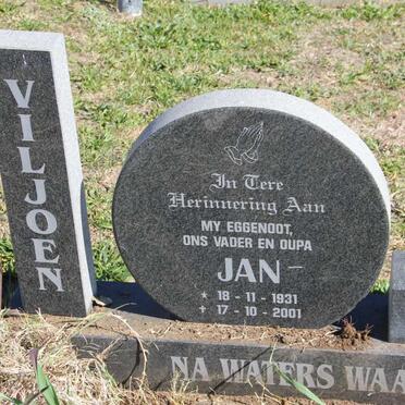 VILJOEN Jan 1931-2001 &amp; Maria 1937-