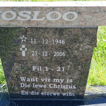 VOSLOO Andries Johannes 1946-2006