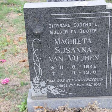 VUUREN Magrieta Susanna, van 1946-1973