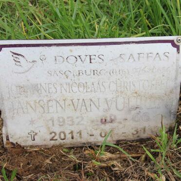 VUUREN Johannes Nicolaas Christoffel, Jansen van 1932-2011