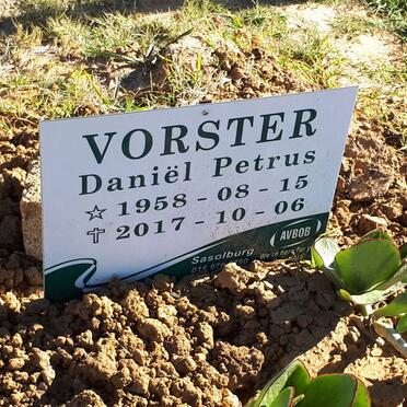 VORSTER Daniel Petrus 1958-2017