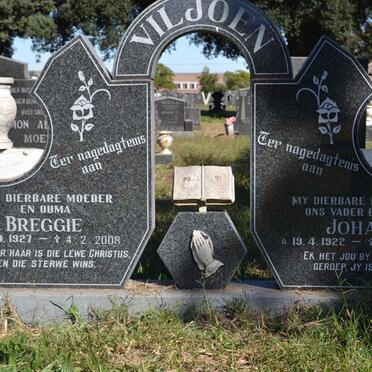 VILJOEN Johan 1922-2000 &amp; Breggie 1927-2008