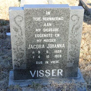 VISSER Jacoba Johanna 1928-1978