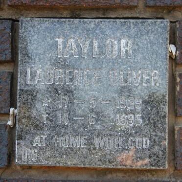 TAYLOR Laurence Oliver 1929-1995