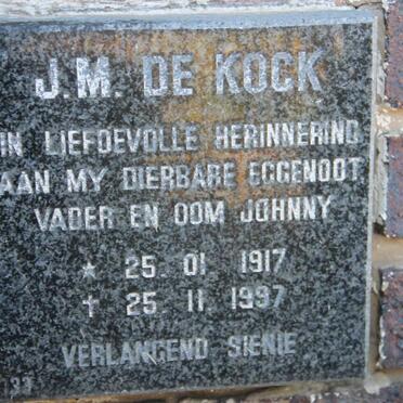 KOCK J.M., de 1917-1997