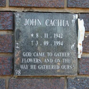 CACHIA John 1942-1994