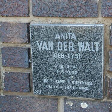 WALT Anita, van der nee UYS 1943-1993
