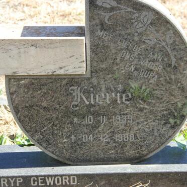 ? Kierie 1939-1988 &amp; Kotie 1943-2014 