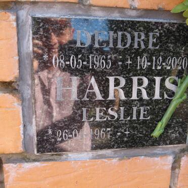 HARRIS Leslie 1967- &amp; Deidré 1965-2020