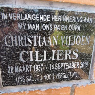 CILLIERS Christiaan Viljoen 1937-2019