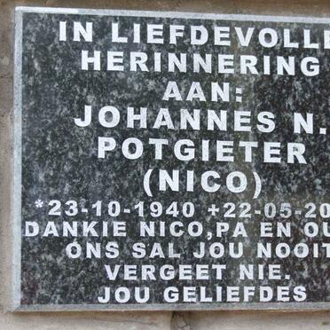 POTGIETER Johannes N. 1940-2012