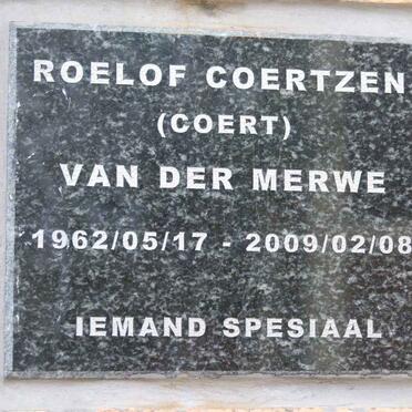 MERWE Roelof Coertzen, van der 1962-2009