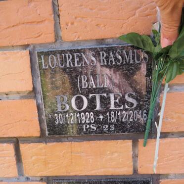 BOTES Lourens Rasmus 1928-2016