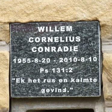 CONRADIE Willem Cornelius 1955-2010
