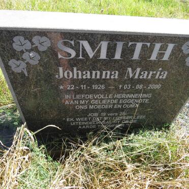 SMITH Johanna Maria 1926-2000
