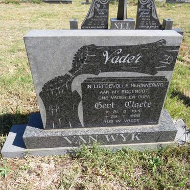 WYK Gert Cloete, van 1914-1988