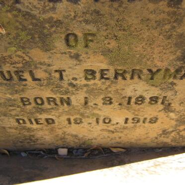 BERRYMAN Samuel T. 1881-1919