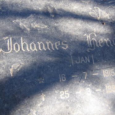 BERNING Johannes Hendricus 1915-1996 