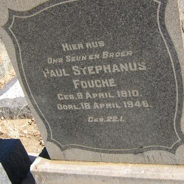 FOUCHE Paul Stephanus 1910-1946