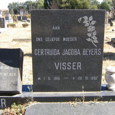 VISSER Willem Jacobus 1914-1976 &amp; Gertruida Jacoba Beyers 1915-1992 