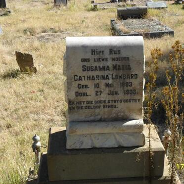 LOMBARD Susanna Maria Catharina 1883-1933