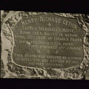 CETHIN Henry Richard 1863-1900