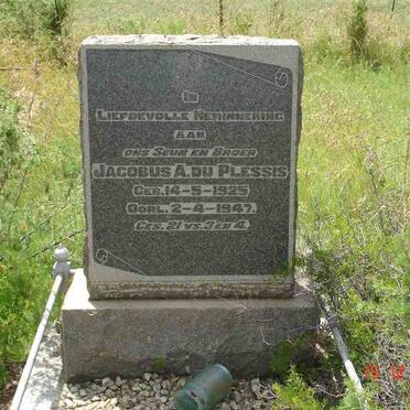 PLESSIS Jacobus A., du 1925-1947