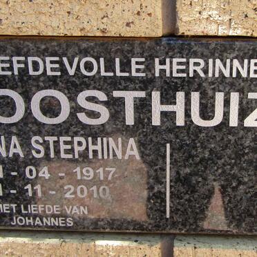 OOSTHUIZEN Juliana Stephina 1917-2010