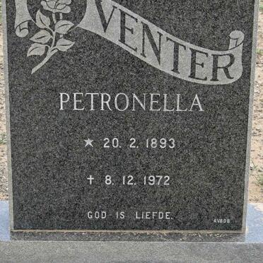 VENTER Petronella 1893-1972