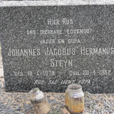 STEYN Johannes Jacobus Hermanus 1879-1952