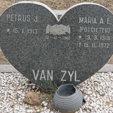 ZYL Petrus J., van 1913-  &amp;  Maria A.E. POTGIETER 1919-1972