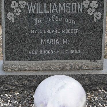 WILLIAMSON Maria M. 1863-1950