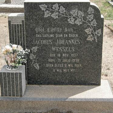 WESSELS Jacobus Johannes 1937-1958