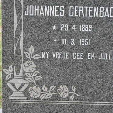 GERTENBACH Jan Petrus Johannes 1889-1951