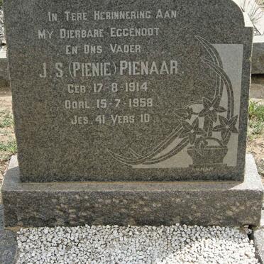 PIENAAR J.S. 1914-1958