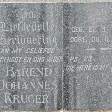 KRUGER Barend Johannes 1902-1967