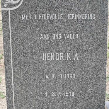 MATTHYSEN Hendrik A. 1860-1943