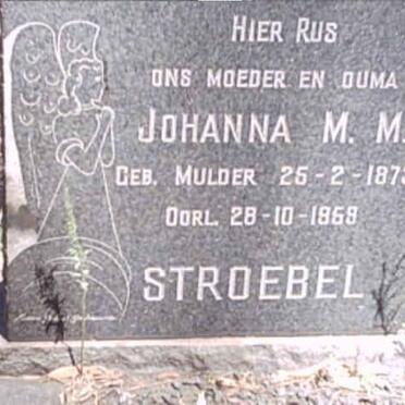 STROEBEL Johanna M.M. nee MULDER 1878-1959
