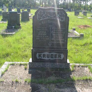 KRUGER Jesaja Jeremia 1874-1964 &amp; Eva Aletta GERICKE 1879-1949