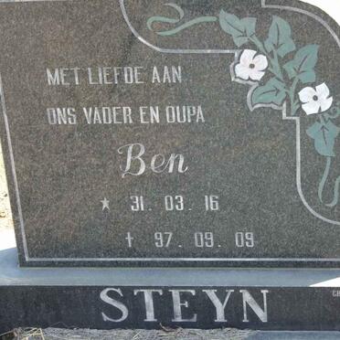 STEYN Ben 1916-2009