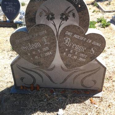 ? Gideon L. 1915-1994 &amp; Breggie S. 1920-2005