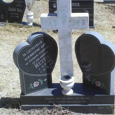 ? Hettie, van der 1960-1999