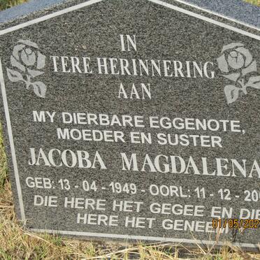 ? Jacoba Magdalena 1949-2001