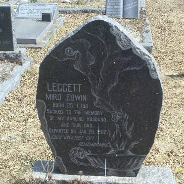LEGGETT Miro Edwin 1911-1962