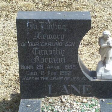 LANE Timothy Norman 1958-1962