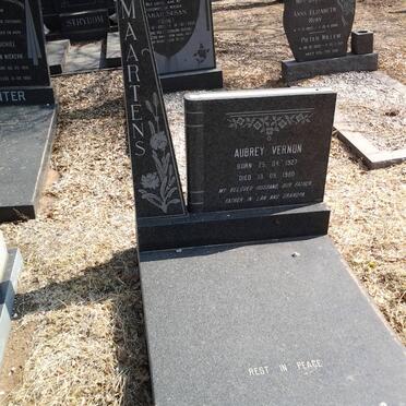 MAARTENS Aubrey Vernon 1927-1980