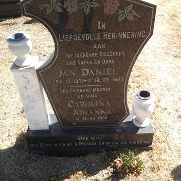 SCHUTTE Jan Daniel 1931-1998 &amp; Carolina Johanna 1936-