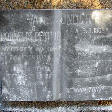 TONDER Cornelis Petrus, van 1906-1968