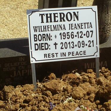 THERON Japie 1952-1999 & Wilhelmina Jeanetta Wilma 1956-2013 _2